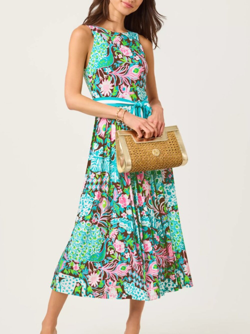Lilly Pulitzer Gracyn Midi Dress In Royal Zoo Knit - Women's Size 6 - NWT